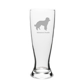 Miniature Poodle Deep Etched 23 oz University Beer Pilsner