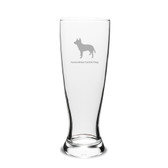 Australian Cattle Dog Deep Etched 23 oz University Beer Pilsner
