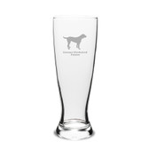 German Wirehaired Pointer Deep Etched 23 oz University Beer Pilsner