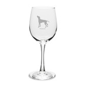 Weimaraner 12 oz Classic White Wine Glass
