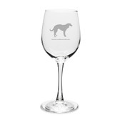 Russian Wolfhound 12 oz Classic White Wine Glass