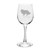Small Pomeranian 12 oz Classic White Wine Glass