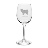 Tibetan Terrier 12 oz Classic White Wine Glass