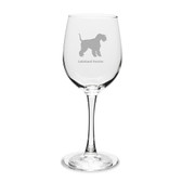 Lakeland Terrier 12 oz Classic White Wine Glass