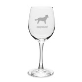 Nova Scotia Duck Tolling Retriever 12 oz Classic White Wine Glass