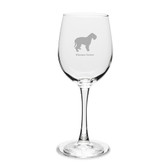 Wheaten Terrier 12 oz Classic White Wine Glass