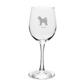 Pumi Dog 12 oz Classic White Wine Glass