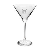 Jack Russel Terrier 10 oz Classic Martini Glass