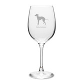 Italian Greyhound 16 oz Classic White Wine Glass