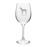Hungarian Vizsla 16 oz Classic White Wine Glass