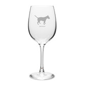 Bull Terrier 16 oz Classic White Wine Glass