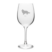 Sheltie 16 oz Classic White Wine Glass