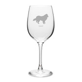 Samoyed 16 oz Classic White Wine Glass