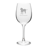 Entlebucher Mountain Dog 16 oz Classic White Wine Glass