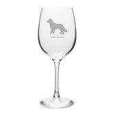 Newfoundland Dog 16 oz Classic White Wine Glass