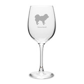 Tibetan Mastiff 16 oz Classic White Wine Glass