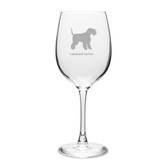 Lakeland Terrier 16 oz Classic White Wine Glass