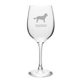 Nova Scotia Duck Tolling Retriever 16 oz Classic White Wine Glass