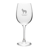 Belgian Shepherd Groenendael 16 oz Classic White Wine Glass
