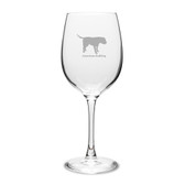 American Bulldog 16 oz Classic White Wine Glass
