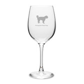 Portuguese Water Dog 16 oz Classic White Wine Glass