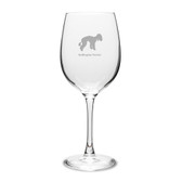 Bedlington Terrier 16 oz Classic White Wine Glass