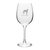 Scottish Deerhound 16 oz Classic White Wine Glass