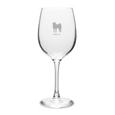ShibaInu 16 oz Classic White Wine Glass