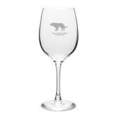 Buryat-Mongolian Wolfhound 16 oz Classic White Wine Glass