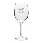 German Wirehaired Pointer 16 oz Classic White Wine Glass