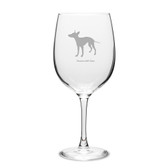 Cirneco Dell'Etna Deep Etched 19 oz Classic Red Wine Glass