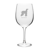 Afghan Greyhound Deep Etched 19 oz Classic Red Wine Glass