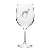 Greyhound Deep Etched 19 oz Classic Red Wine Glass