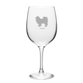 Papillon Deep Etched 19 oz Classic Red Wine Glass