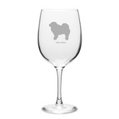 Chow Chow Deep Etched 19 oz Classic Red Wine Glass