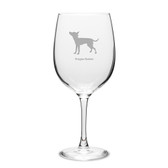 Prague Ratter Deep Etched 19 oz Classic Red Wine Glass