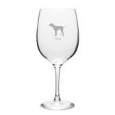 Pointer Deep Etched 19 oz Classic Red Wine Glass
