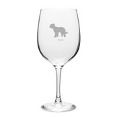 Briard Deep Etched 19 oz Classic Red Wine Glass