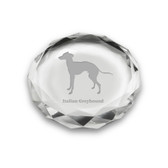 Italian Greyhound Deep Etched Paperweight