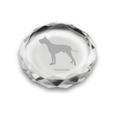 Great Dane Deep Etched Paperweight
