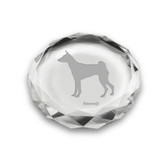Basenji Deep Etched Paperweight