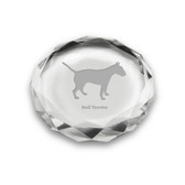 Bull Terrier Deep Etched Paperweight