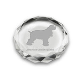 American Cocker Spaniel Deep Etched Paperweight