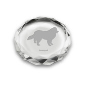 Samoyed Deep Etched Paperweight