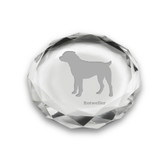 Rotweiler Deep Etched Paperweight