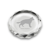 German Shepherd Deep Etched Paperweight