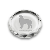 Australian Shepherd Deep Etched Paperweight
