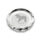 Russian Spaniel Deep Etched Paperweight