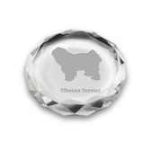 Tibetan Terrier Deep Etched Paperweight