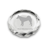West Siberian Laika Deep Etched Paperweight